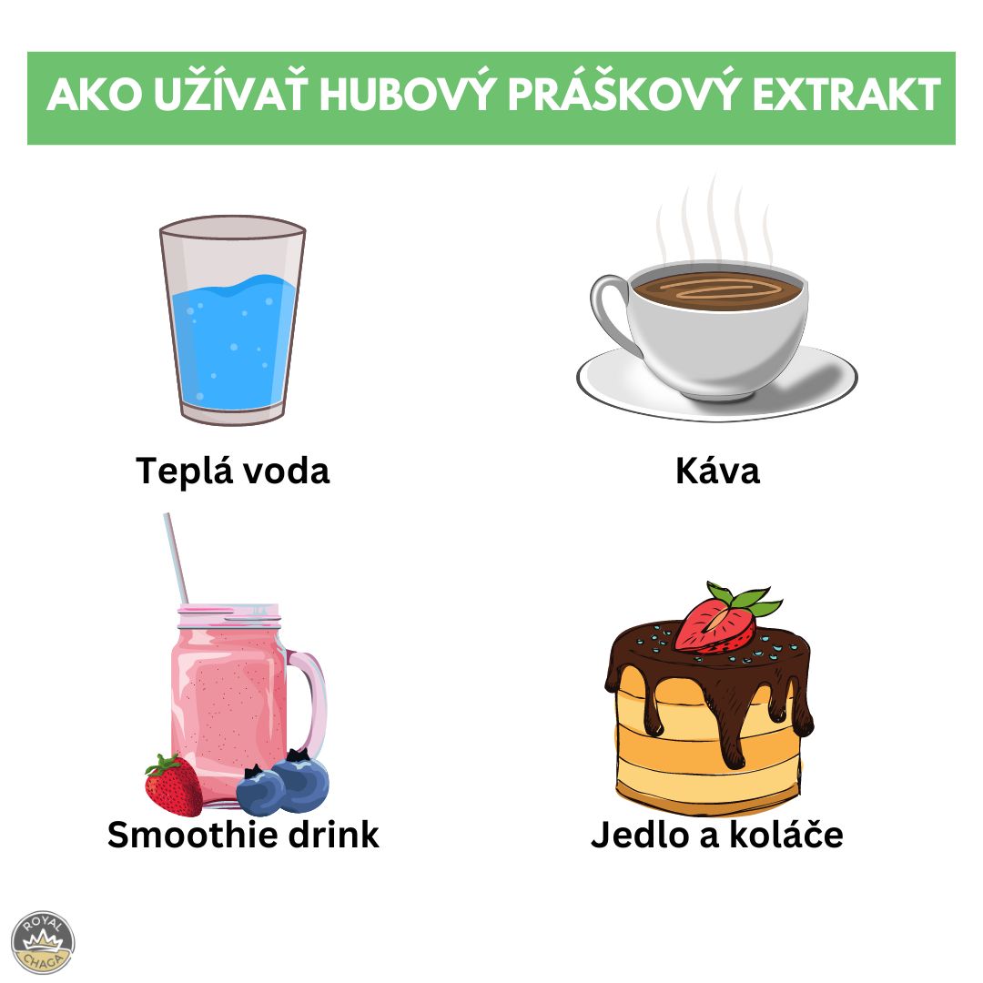 Ako užívať hubový prášok